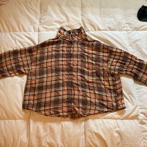 Buttoned flannel